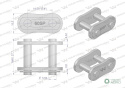 Zamek łańcucha Z60SP (R1 3/4) Waryński ( sprzedawane po 5 )