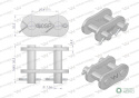 Zamek łańcucha Z80SP (R1 1) Waryński ( sprzedawane po 5 )