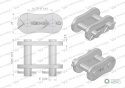 Zamek łańcucha wzmocnionego Z100SP (R1 1.1/4) Waryński ( sprzedawane po 5 )