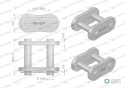 Zamek łańcucha wzmocnionego Z60SP (R1 3/4) Waryński ( sprzedawane po 5 )