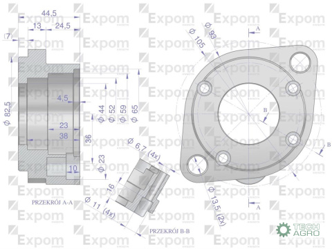 Głowica rozrusznika LAMBORGHINI DEUTZ SAME typu Magneton 9144821 Blue Line EXPOM KWIDZYN