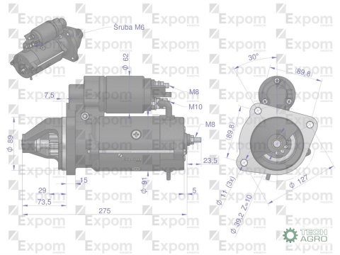 Rozrusznik 12V SAME Typ Iskra MS297 EXPOM KWIDZYN eu