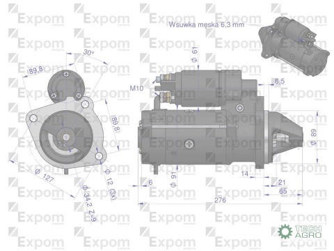 Rozrusznik Case Fendt Renault Typu Iskra 379IS0841 EXPOM KWIDZYN eu