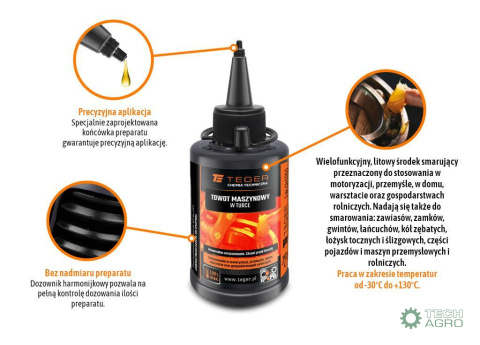 Towot maszynowy w tubce, 70 ml, Teger (Pakowane po 12 szt)