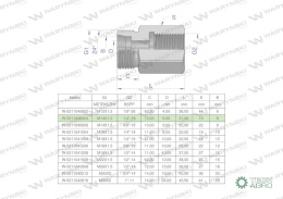 Tulejka różnicowa hydrauliczna AB M14x1.5 08L GZ x 1/4