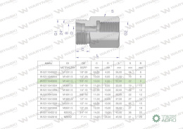 Tulejka różnicowa hydrauliczna AB M14x1.5 08L GZ x 3/8