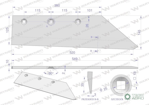 LEMIESZ TRAPEZOWY WARYŃSKI