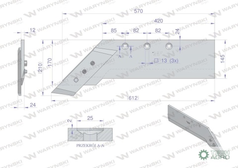 LEMIESZ Z NAKŁ.LEWY TUR PO/0389 WARYNSK