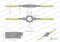 Oprawka wzmocniona do narzynek ręcznych  30x 11mm (M10-M11) Waryński