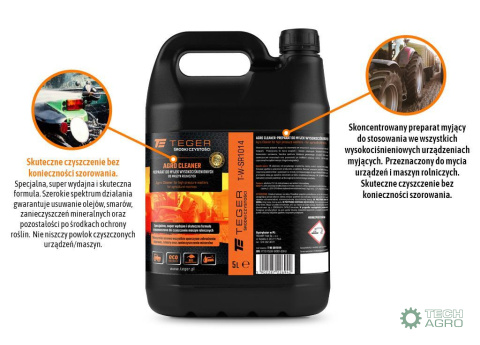 PŁYN DO MYJEK AGRO CLEANER 5L TEGER