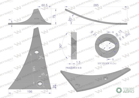 Pierś lewa dwuotworowa zastosowanie Kuhn Clasicos Waryński
