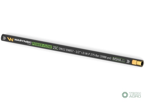 Wąż hydrauliczny do zakuwania POWER-FLOW 2SC DN12 2-oplotowy 275 Bar Waryński