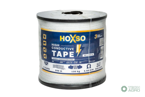 Taśma Ogrodzeniowa 40Mm 200M 8X1,5Hoxso Premium Taśma Ogrodzeniowa 40Mm 200M 8X1,5Hoxso Premium
