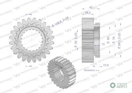 Koło napędzające 80185061 C-385 WARYŃSKI