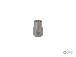Nasadka do odkręcania uszkodzonych śrubi nakrętek, (10mm) - kute/ stal Cr-Mo, Teger