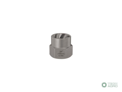 Nasadka do odkręcania uszkodzonych śrubi nakrętek, 3/4" (19mm) - kute/ stal Cr-Mo, Teger