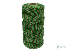 Plecionka, do elektryzatora 2,5mm,3x0,20mm SS zielono-pomarańczowa 100m, Royal Farm