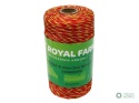 Plecionka, do elektryzatora 2mm,3x0,16mm SS żółto-pomarańczowa 200m, Royal Farm