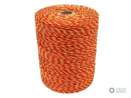 Plecionka, do elektryzatora 2mm,3x0,16mm SS żółto-pomarańczowa 500m, Royal Farm