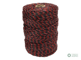 Plecionka, do elektryzatora 3mm,3x0,20mm SS czarno-pomarańczowa 200m, Royal Farm