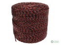 Plecionka, do elektryzatora 3mm,3x0,20mm SS czarno-pomarańczowa 500m, Royal Farm