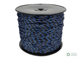 Plecionka, do elektryzatora 3mm,3x0,50mm SS czarno-niebieska 400m, Royal Farm
