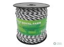 Plecionka, do elektryzatora 5mm, SS3x0,20mm SS biało-czarna 200m, Royal Farm