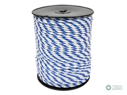 Plecionka, do elektryzatora 6mm4x0,25mm SS biało-niebieska 200m, Royal Farm