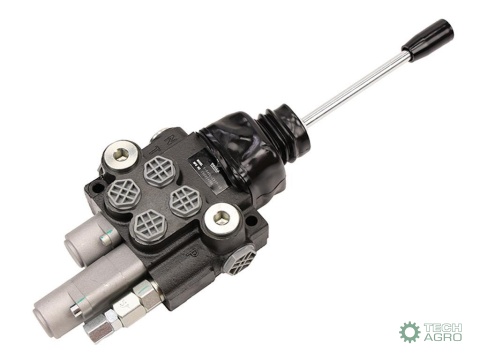 Rozdzielacz hydrauliczny 2-sekcyjny 40L(1-sekcja pływająca) z joystickiem VOIMA Rozdzielacz hydrauliczny 2-sekcyjny 40L(1-sekcja pływająca) z joystickiem VOIMA