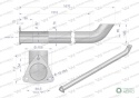Rura C-385 TURBO ( gięta ) INOX WARYŃSKI