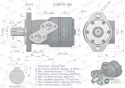 Silnik hydrauliczny orbitalny V-MR-S160 cm3/obr (175 bar / max.200 bar) VOIMA