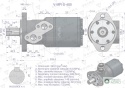 Silnik hydrauliczny orbitalny V-MR-S400 cm3/obr (115 bar / max.150 bar) VOIMA