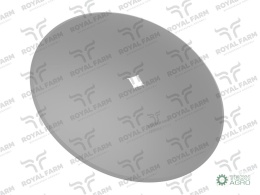 Talerz, gładki fi 510 otwór 30x30 stalborowa, 1279621010 1240040020, Royal Farm