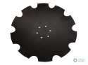 Talerz, uzębiony Z-10 fi 560 mocowanie6/120 grubość 4 mm stal borowa, Royal Farm