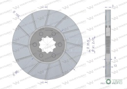 Tarcza hamulcowa 131788A1 CASE. Waryński