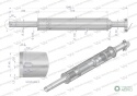Tłumik okrągły 1040 mm 5kg C-360(prosty) INOX WARYŃSKI