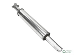 Tłumik okrągły krótki 865mm 4.5kgC-330 (prosty) INOX WARYŃSKI