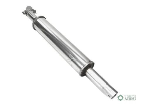 Tłumik okrągły krótki 865mm 4.5kgC-330 (prosty) INOX WARYŃSKI