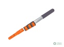 Trzonek aluminiowy - teleskopowy, 120 cm (mocowanie CLICK), Teger