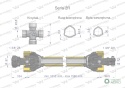 Wał przegubowo-teleskopowy 1010-1580mm270Nm widłak Z21 skręcany na śrubę 40270 CE 2020 seria 2R WARYŃSKI