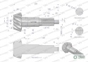 Wałek atakujący z kołem talerzowymC-385 śruby M12 80170989 WARYŃSKI