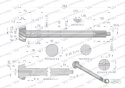 Wałek atakujący z kołem talerzowymC-385 śruby M12 88170989 WARYŃSKI