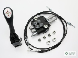 Zestaw do Ładowacz TUR -Rozdzielacz 80L2-sekcyjny + Joystick bez przycisku + Elementy złączne + Linki na kulkę 2000mm VOIMA