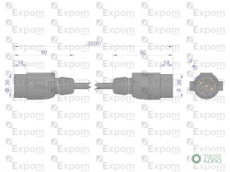 Złącze elektryczne 3.5x7 typu wtyczkawtyczka EXPOM KWIDZYN eu
