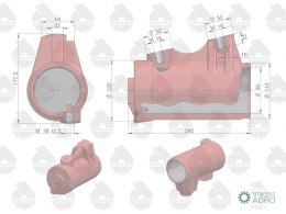 Cylinder podnośnika Zetor ORYGINAŁ URSUS