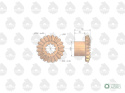 Koronka mechanizmu różnicowego koło koronowe C-330 ORYGINAŁ URSUS