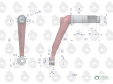 Ramię mechanizmu kierowniczego lewe C-330 ORYGINAŁ URSUS
