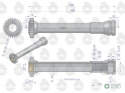 Tuleja napędu pompy hydraulicznej C-360 ORYGINAŁ URSUS