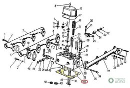 Uszczelka głowicy 46505130 C-360 ORYGINAŁ URSUS ( sprzedawane po 4 )