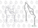 Uszczelka kadłuba cylindrów krążelit grubość 0.8mm C-330 ( sprzedawane po 5 ) ORYGINAŁ URSUS